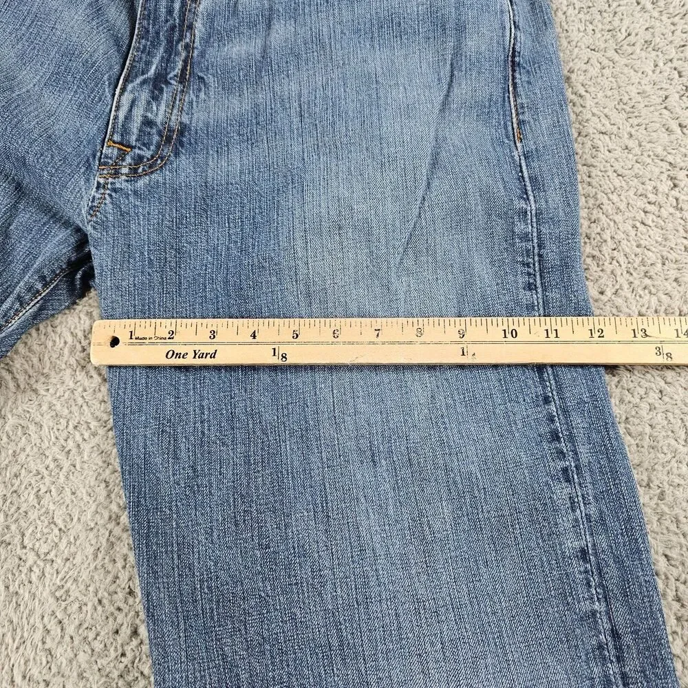 Ralph Lauren Jeans Mens 38x33 Blue Thompson Relaxed Loose Straight Distressed